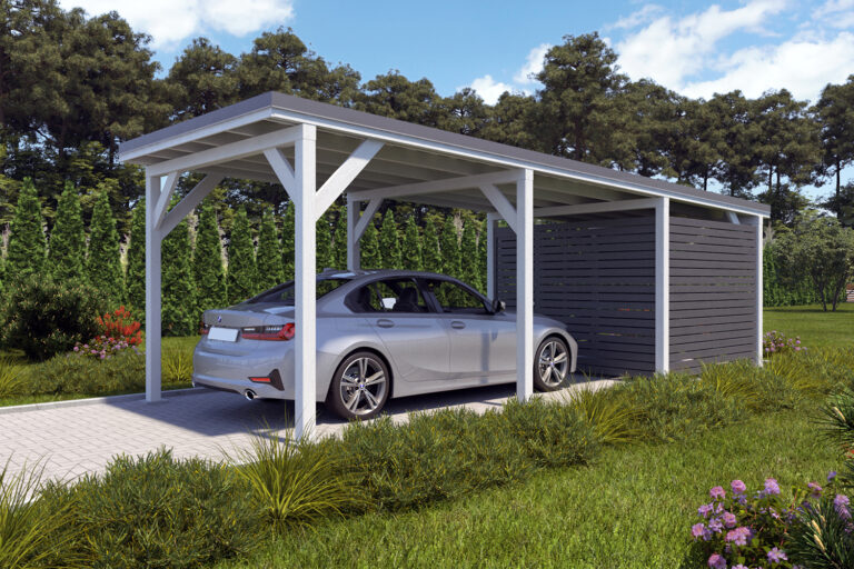 Carport Ralf 26 m2 with storeroom - Reimortek